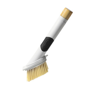 Dishwashing Brush With Long <b>Handle</b> Soap Dispenser Kitchen Cleaning Tool <b>Sponge</b> Bristle For Dishware - Product Image 5