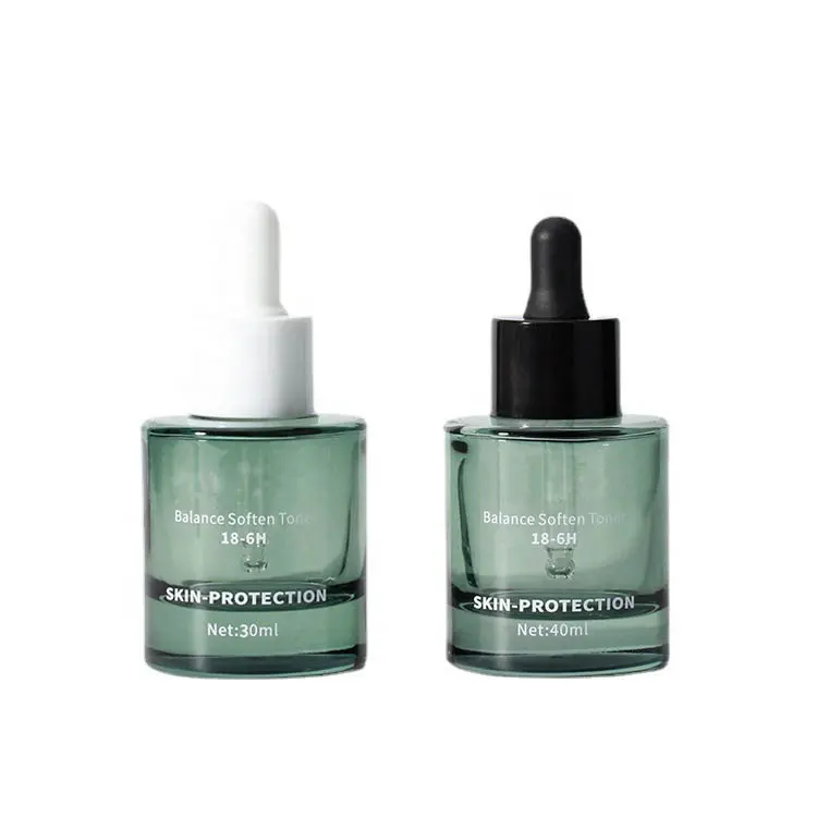 Spedizione gratuita vuoto 30ml 40ml 50ml 100ml 120ml bottiglia di goccia di olio di vetro bottiglia di olio essenziale contagocce bottiglia di profumo di siero glassato