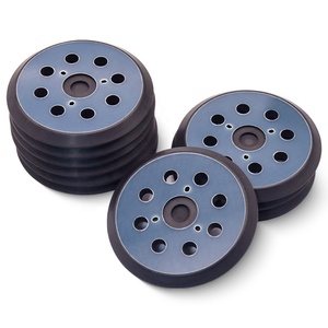 10 adet/1 takım 5 ''8/3 PU köpük Sander yedek pedleri parlatma için kanca & döngü aşındırıcı ped Metal ahşap - Product Image 5