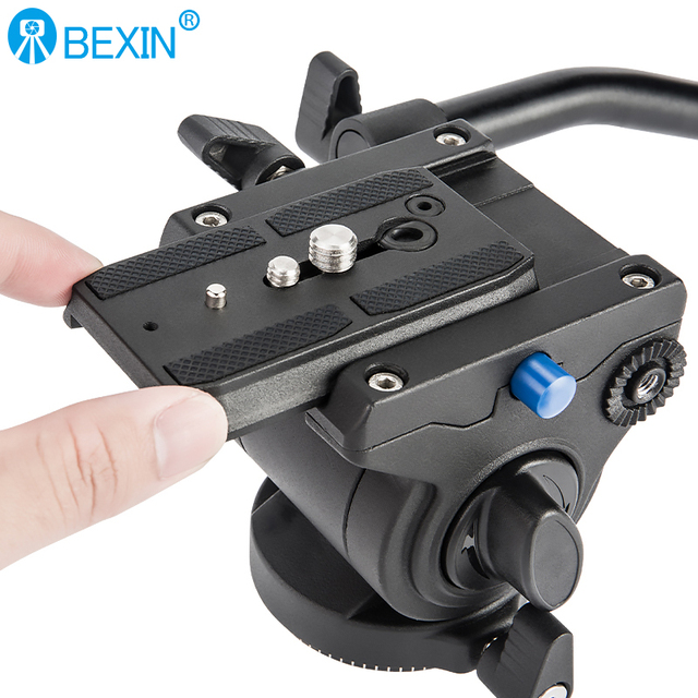 Photographic Equipment Heavy Duty Video Shooting Professional Camera 360 Rotating Fluid Hydraulic Damping Video Tripod Head