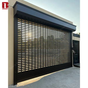 Porte de <span class=keywords><strong>garage</strong></span> en aluminium Bolang certifiée CE, à enroulement, avec moustiquaire dissimulée en acier inoxydable 304, contrôle personnalisé par application, connectée Wi-Fi, luxe - Product Image 1