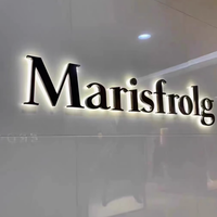 Letras de Aluminio con Retroiluminación 3D y Logotipo Personalizado para Empresa, Letrero con Módulos LED para Nombre Comercial, Letreros para Pared de Tienda o Fachada