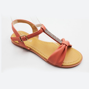 Sandalias planas con flores para niña y niño, <span class=keywords><strong>zapatos</strong></span> de princesa con diamantes de imitación, precio barato - Product Image 3