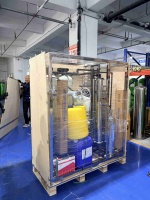 Système de traitement d'eau par osmose inverse industriel 500LPH, installation de purification RO en acier inoxydable SS304 pour l'eau potable pure