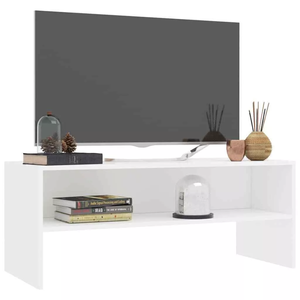 Meuble moderne <span class=keywords><strong>en</strong></span> bois pour petit salon et chambre à coucher Meuble TV blanc <span class=keywords><strong>en</strong></span> bois au design simple pour téléviseur 55 <span class=keywords><strong>pouces</strong></span> - Product Image 1