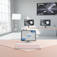 Stokta Hızlı Teslimat ultra İnce Taşınabilir Özel Japonca İspanyolca bluetooth Tablet Klavye Kablosuz Klavye Harici Klavye