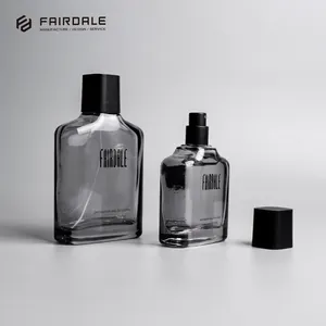 Fairdale ผู้ผลิตเครื่องสำอางน้ำหอมที่ชัดเจน100มิลลิลิตรแฟนซีขวดน้ำหอมแก้ว