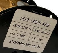 Fil de soudage à l'arc à flux FCAW E71T-1C 1,2 MM 15 KG/BOBINE Arc stable, peu de projection