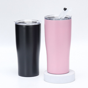 Stainless Steel Tumbler 20Oz <b>Double</b> <b>Wall</b> Vacuum Insulated Travel <b>Mug</b> With Straw For Outdoor Sports - Product Image 1