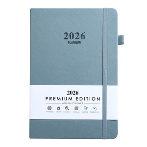 Agenda 2026 en Inglés, 365 Días, Gestión del Tiempo, Planificador Diario, Cuaderno de Tapa Dura Ecológico con Bolsillo de Cuero, Promocional - Product Image 1