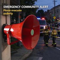 Haut-parleur d'adressage IP66 étanche, sirène d'alerte publique, haut-parleur d'alarme en cas de catastrophe pour système d'avertissement de sécurité d'urgence
