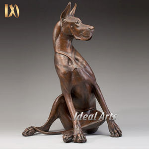 Estatuas de <span class=keywords><strong>Perro</strong></span> Faraón de Bronce a Tamaño Real, Venta al Por Mayor, Directo de Fábrica, Esculturas para Jardín Exterior - Product Image 6