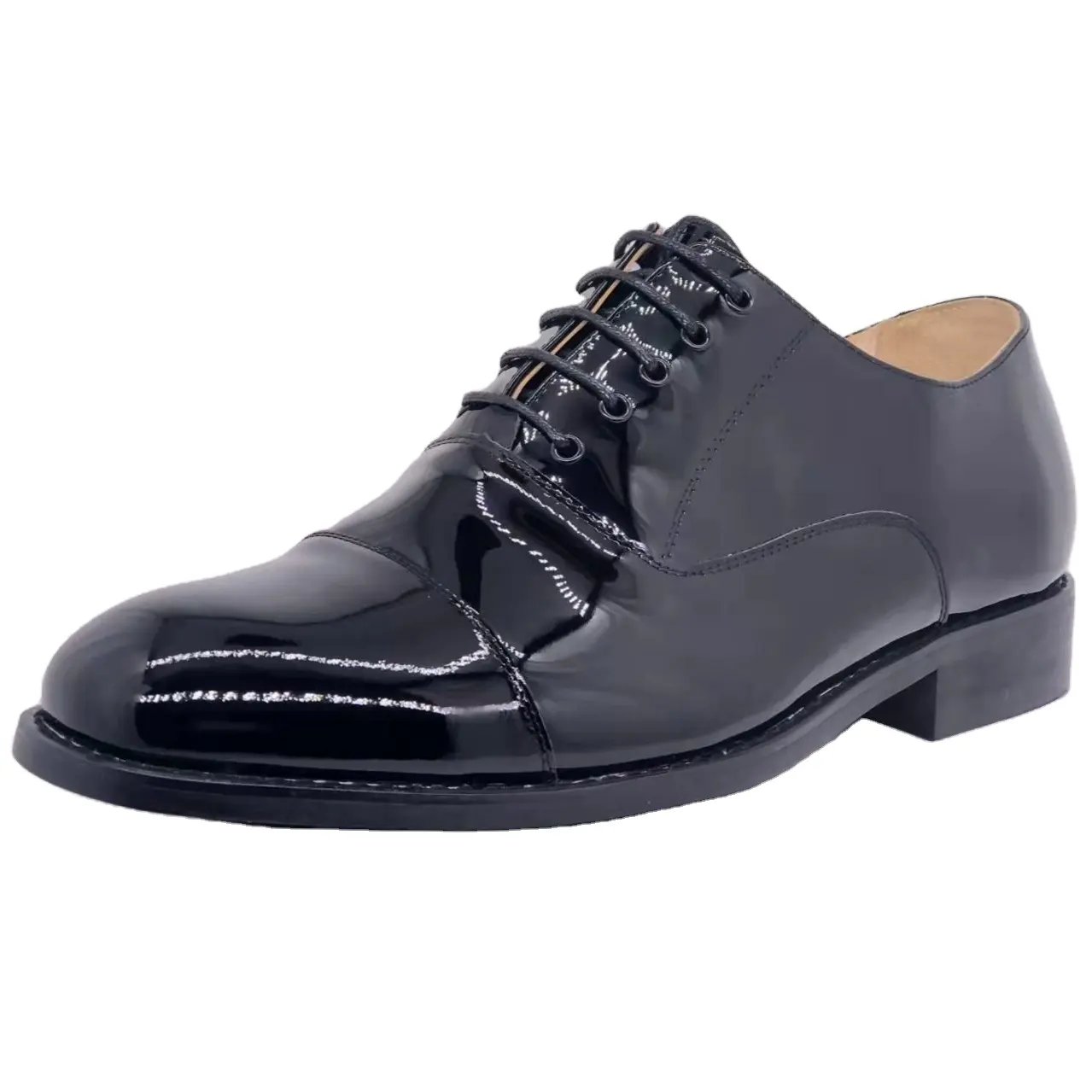 असली लेदर ऊपरी जूते काले रंग की पोशाक जूते पुरुषों के लिए उपयोग