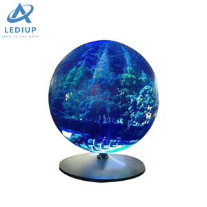 Lediup trung tâm mua sắm đầy đủ màu sắc 360 có thể xem sáng tạo hình cầu dẫn hiển thị toàn cầu Màn hình <span class=keywords><strong>LED</strong></span> - Product Image 2