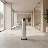 Diffuseur d'huiles essentielles intelligent en métal 2026 en gros, tours d'aromathérapie électriques, diffuseur d'arômes avec contrôle par application pour usage hôtelier
