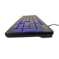 Clavier de jeu filaire USB rétro-éclairé 104 touches Chocolat Ciseaux Clavier de jeu avec disposition personnalisée KBL-103P
