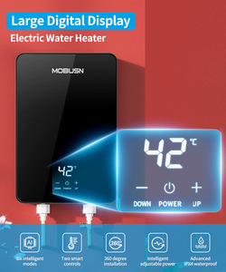 Calentador de Agua Eléctrico Instantáneo HAILIJING para <span class=keywords><strong>Ducha</strong></span>, 5500W, Control Táctil, Uso en Hoteles, Pantalla LED, Calentamiento Rápido, Baño - Product Image 3