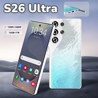 Smartphone Original S26 Ultra Android 15, 4G/5G Desbloqueado, 108MP, Doble SIM, Deca Core, 7.3 Pulgadas, 120Hz HD, Inglés/Francés/Español