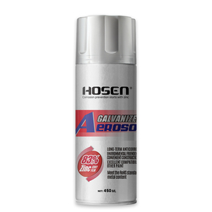 สเปรย์ชุบสังกะสี HOSEN สูตรเข้มข้น (ซิงค์บริสุทธิ์ 83%) |   สีกันสนิมแห้งเร็ว - ไพรเมอร์และสีเคลือบในหนึ่งเดียวสำหรับพื้นผิวโลหะ - Product Image 1