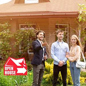 Cartelli Open House Grandi in Plastica Ondulata, Forniture per Agenti Immobiliari con Frecce, Cartello Direzionale Bifacciale per Garage - Product Image 2