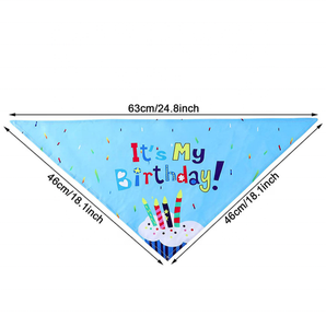 Hunde-Geburtstagsparty-Zubehör Bandana Schal Hundeschleife Pfoten-Ballons Banner Hunde-Geburtstagsparty-Dekorationen - Product Image 5