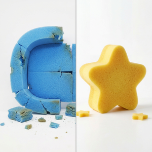 Fabricant professionnel d'éponges de nettoyage en mousse de forme personnalisée, éponges poreuses découpées avec précision pour le nettoyage domestique - Product Image 5