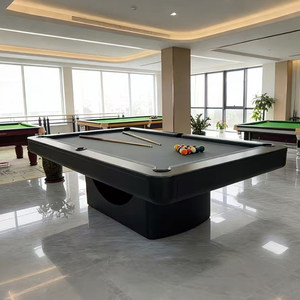 Table de <span class=keywords><strong>billard</strong></span> professionnelle personnalisée pour club et villa, multi-fonctions, pour usage domestique et américain, compatible 9 boules et 8 boules, modèle Standard Adulte, Noir 8 - Product Image 2