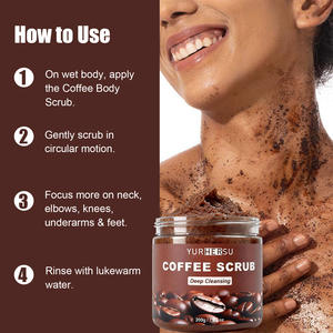 Scrub Corpo al Caffè Arabica Naturale all'Ingrosso, Esfoliante per Pelle Liscia, Polvere di Chicchi di Caffè, Olio di Cocco, per Tutti i Tipi di Pelle, OEM/ODM - Product Image 6