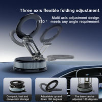 Support magnétique pour téléphone de voiture, aimant puissant N52, rotation à 360°, pliable, réglable, pour tableau de bord et bureau