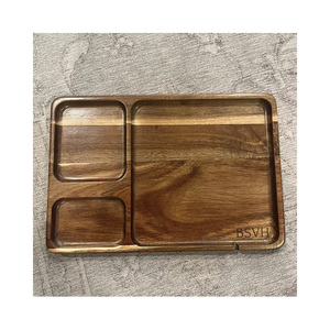 <span class=keywords><strong>Plateau</strong></span> <span class=keywords><strong>de</strong></span> rangement personnalisé en bois pour portefeuille, clés, montre, bijoux – Cadeau d'anniversaire pour garçons d'honneur - Product Image 5