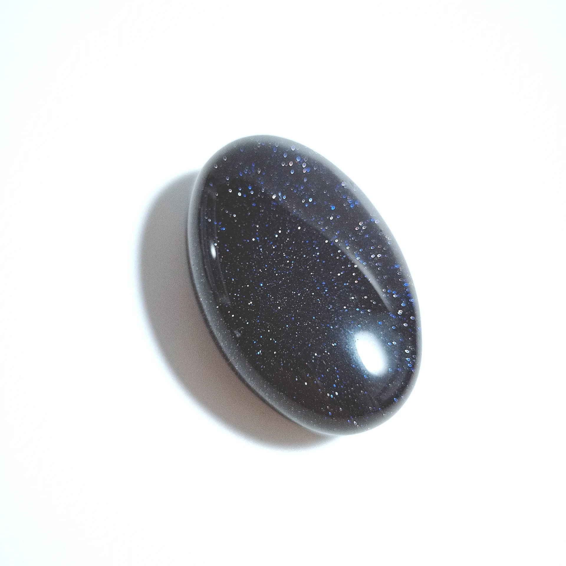 2023 натуральный кристалл овальной формы синий песок камень галька для украшения камней