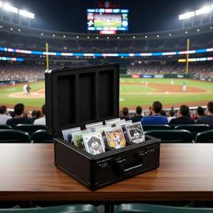 <span class=keywords><strong>Valise</strong></span> de rangement personnalisée 2 rangées 3 rangées 4 rangées en aluminium pour BGS P-S-A SGC Classé Sports Cards Case Top Quality Different Colors TSA - Product Image 6