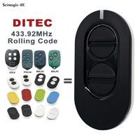 Control Remoto DITEC Entrematic ZEN2 ZEN4 433.92MHz con Código Variable para Puerta de Garaje y Transmisor de Portón con 4 Botones
