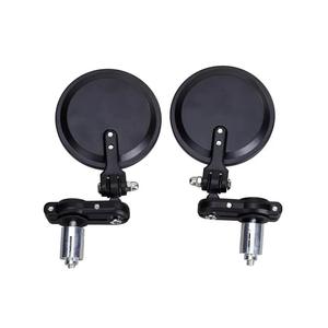 Rétroviseurs universels pour moto - Rétroviseur latéral pliable rond de 3 pouces pour scooter - Product Image 1