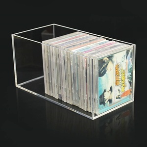YAGELI Transparent Perspex <b>CD</b>/DVD Storage <b>Box</b> with Custom Logo Silk-Screen Printing Custom Size Thickness Clear Acrylic Material - Product Image 2