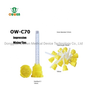 Promotion embouts de mélange dentaires Tubes jaunes <span class=keywords><strong>pour</strong></span> matériaux d'empreinte laboratoire de prothèse dentaire caoutchouc de <span class=keywords><strong>Silicone</strong></span> jetable - Product Image 5