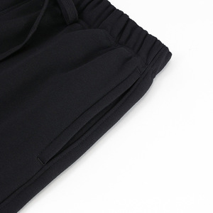 405g coton jambe large pantalons de survêtement Jogging décontracté blanc hommes évasé Streetwear de haute qualité - Product Image 5