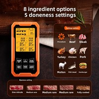 Termometer Makanan Nirkabel Bluetooth 4 Probe Termometer Panggangan Daging BBQ Pintar Tahan Air Baja Tahan Karat Timer Memasak Dapur