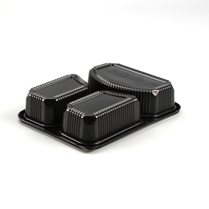 Nhựa Thực Phẩm Lưu Trữ Dùng Một Lần <span class=keywords><strong>Container</strong></span> Với Nắp Cho Thực Phẩm Takeaway Gravy <span class=keywords><strong>Container</strong></span> Thực Phẩm 3 Ngăn Nhựa - Product Image 2