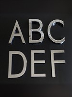 Numéro de maison argenté électroplaqué, magnétique, design créatif minimaliste, pour maison, hôtel, bureau, haut de gamme, tridimensionnel