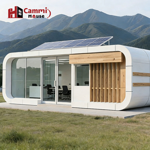 Casa Contenedor Cammi House Solar Steel Contemporary Apple Capsule, Casa Ecológica Prefabricada, Impermeable, para Oficina o Apartamento al Aire Libre - Product Image 1