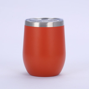 OEM/ODM Free Shipping 12oz Vacuum Insulated Travel Camping Mug with Handle and Lid 304 Stainless Steel <b>Coffee</b> Tumbler - Product Image 5