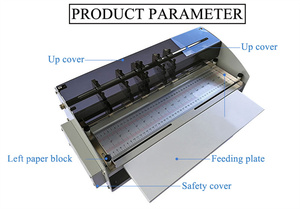 SG-H500 giá rẻ văn phòng Giấy điện máy gấp nếp 460 mét sigo Máy Đục Lỗ 18 inch tấm chấm dòng máy - Product Image 5