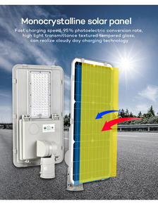 Venta caliente de alta potencia IP67 impermeable solar LED farola para carretera 100W 200W 300W hecho en China - Product Image 3