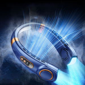 Hanging <b>Neck</b> Fan Portable Summer air <b>Cooler</b> USB Cooling Fan with 5 Speeds and Digital Displays - Super Technology and Bladeless - Product Image 1