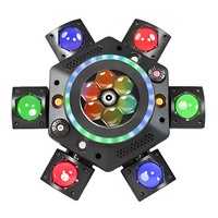 150W 4-in-1 RGBW 6-Arm Bee-Eye Moving Head LED mit Mustern DJ-Effekt Bühnenbeleuchtung für Disco Club Party Stroboskop