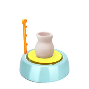 Mini Pottery Wheel Electric Wheel Diy Clay Tool Clay Plastic Machine For Tray Adult Children Ceramic Art