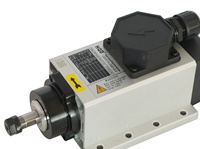 Motor Spindle Pendingin Udara HQD 0.8Kw 800W ER11 24000rpm untuk Router CNC GDF37-24Z/0.8