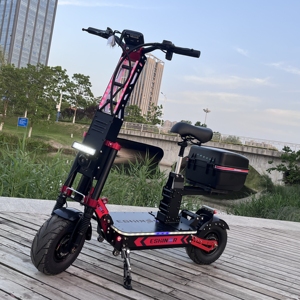Scooter Plegable de Doble Motor con Neumáticos Anchos de 13/14 Pulgadas, Encendido por Contraseña/Tarjeta NFC, 72V 10000W 15000W - Product Image 4