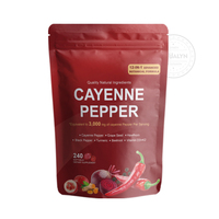 12 en 1 Capsules molles à base de plantes de piment de Cayenne, Vitamines D3 & K2, 240 unités, Complément pour adultes, Améliore la densité osseuse, Soutien immunitaire